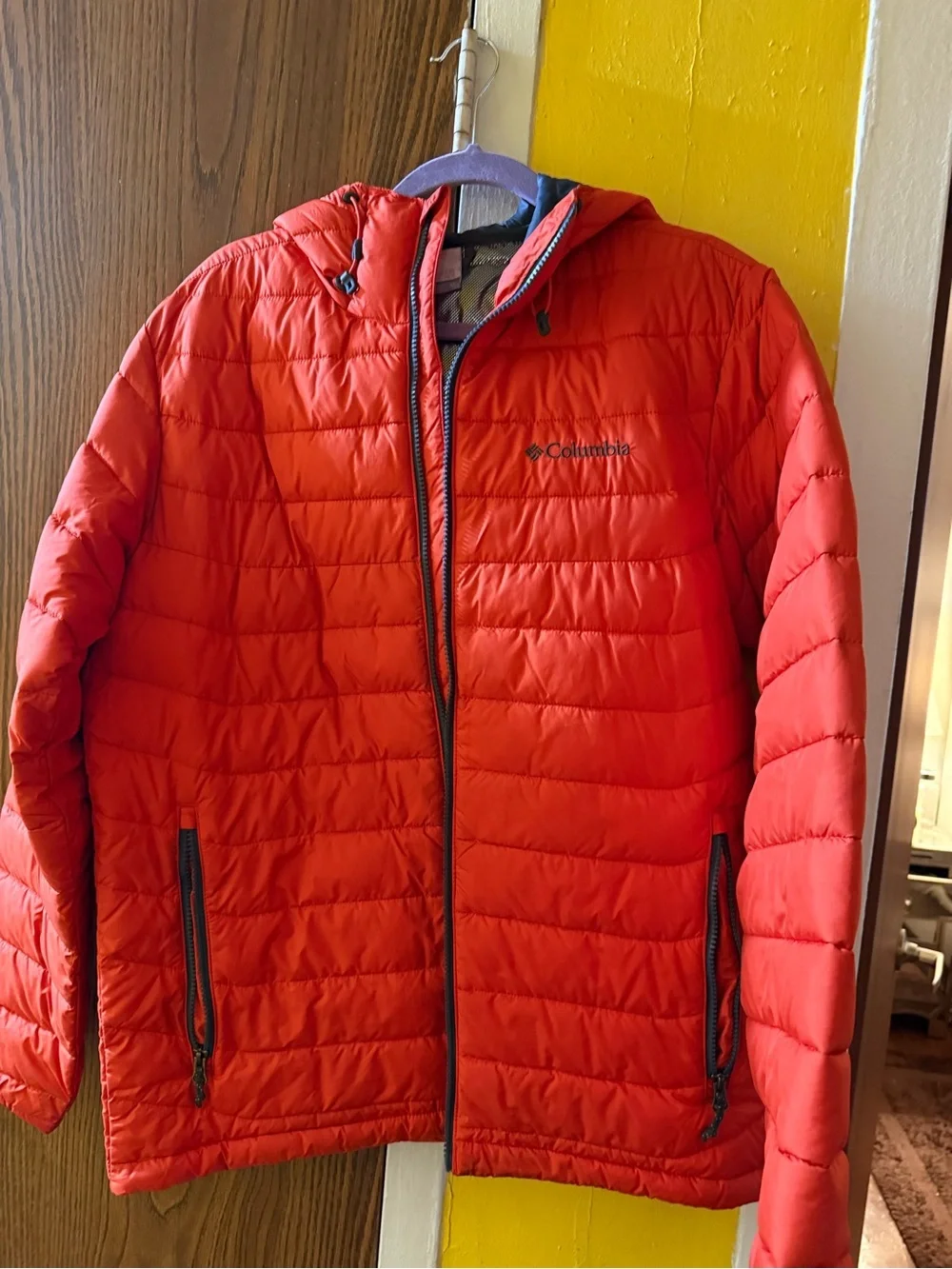 Columbia Kids Bright Red Hooded Puffer Jacket